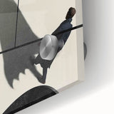 2010s Movie Poster Art – Vintage Batman & Bill Retro Cinema Print