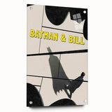 2010s Movie Poster Art – Vintage Batman & Bill Retro Cinema Print