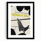 2010s Movie Poster Art – Vintage Batman & Bill Retro Cinema Print