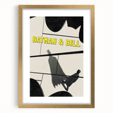 2010s Movie Poster Art – Vintage Batman & Bill Retro Cinema Print