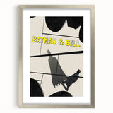 2010s Movie Poster Art – Vintage Batman & Bill Retro Cinema Print