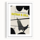 2010s Movie Poster Art – Vintage Batman & Bill Retro Cinema Print