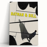 2010s Movie Poster Art – Vintage Batman & Bill Retro Cinema Print