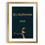 2010s Movie Poster Art - Bo Burnham what. Retro Vintage Film Print