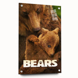 2010s Movie Poster Art – Vintage Bears Documentary Retro Wall Print