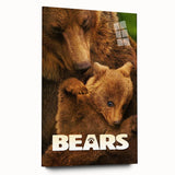 2010s Movie Poster Art – Vintage Bears Documentary Retro Wall Print