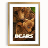 2010s Movie Poster Art – Vintage Bears Documentary Retro Wall Print