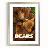 2010s Movie Poster Art – Vintage Bears Documentary Retro Wall Print