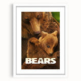 2010s Movie Poster Art – Vintage Bears Documentary Retro Wall Print