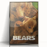 2010s Movie Poster Art – Vintage Bears Documentary Retro Wall Print