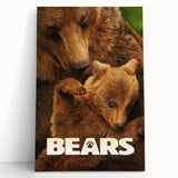 2010s Movie Poster Art – Vintage Bears Documentary Retro Wall Print