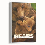 2010s Movie Poster Art – Vintage Bears Documentary Retro Wall Print