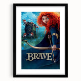2010s Movie Poster Art - Brave Retro Vintage Film Print