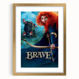 2010s Movie Poster Art - Brave Retro Vintage Film Print
