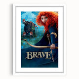 2010s Movie Poster Art - Brave Retro Vintage Film Print