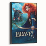 2010s Movie Poster Art - Brave Retro Vintage Film Print