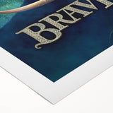 2010s Movie Poster Art - Brave Retro Vintage Film Print