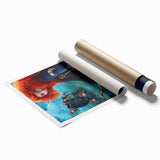 2010s Movie Poster Art - Brave Retro Vintage Film Print