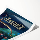 2010s Movie Poster Art - Brave Retro Vintage Film Print