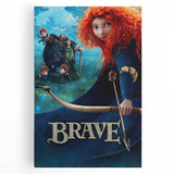 2010s Movie Poster Art - Brave Retro Vintage Film Print