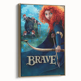 2010s Movie Poster Art - Brave Retro Vintage Film Print