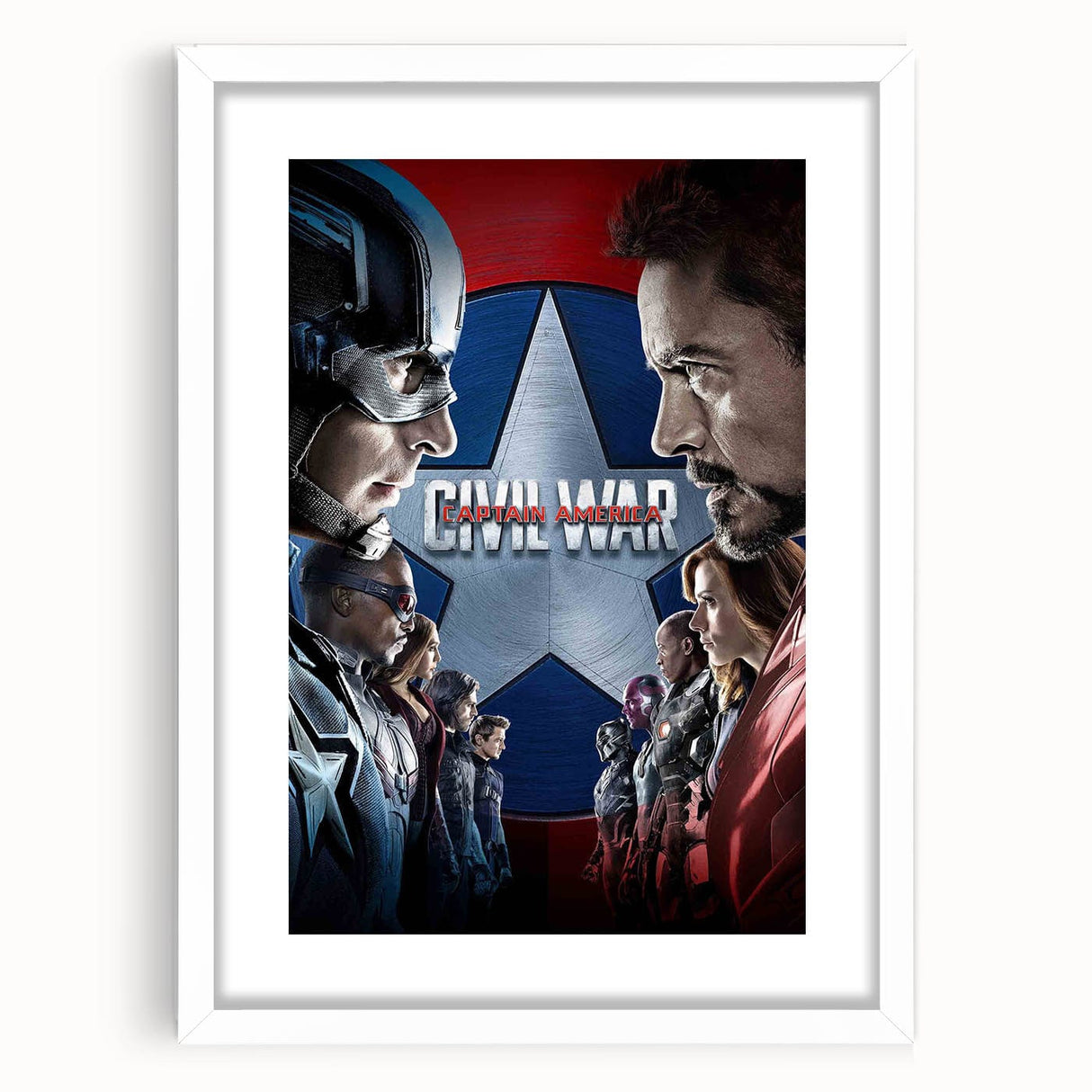 Classic 2010s Movie Poster Art – Vintage Captain America Print