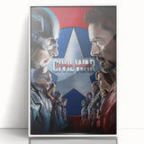 Classic 2010s Movie Poster Art – Vintage Captain America Print