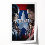 Classic 2010s Movie Poster Art – Vintage Captain America Print