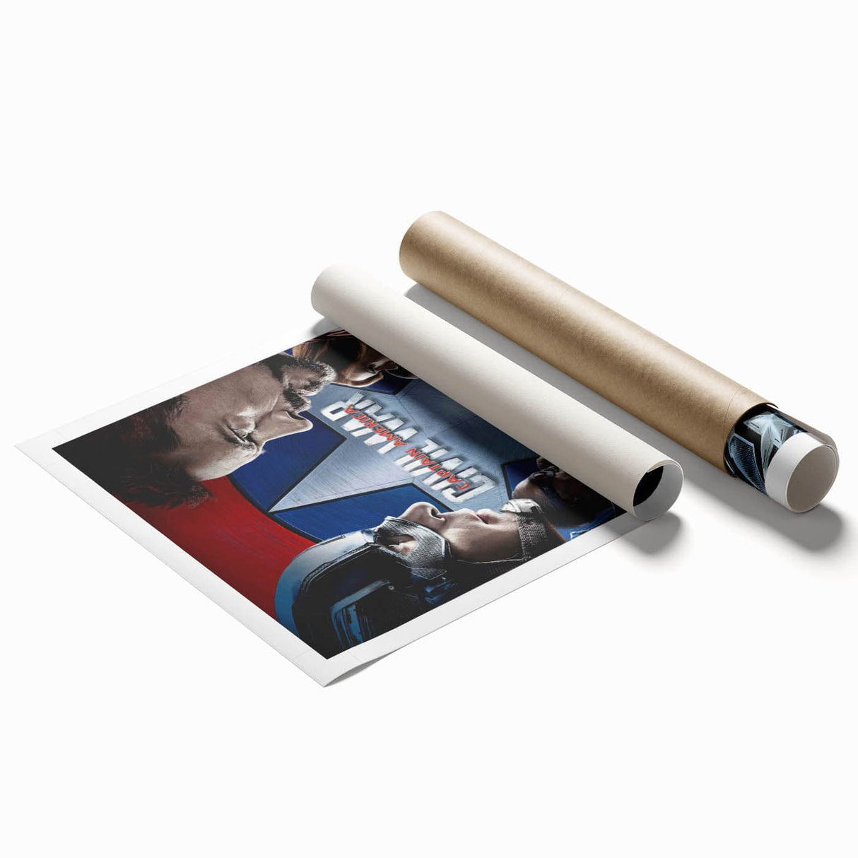 Classic 2010s Movie Poster Art – Vintage Captain America Print