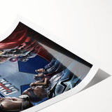 Classic 2010s Movie Poster Art – Vintage Captain America Print
