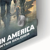 Classic 2010s Movie Poster Art – Vintage Captain America Print