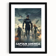 Classic 2010s Movie Poster Art – Vintage Captain America Print