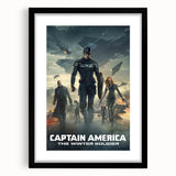 Classic 2010s Movie Poster Art – Vintage Captain America Print