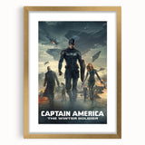 Classic 2010s Movie Poster Art – Vintage Captain America Print