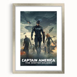 Classic 2010s Movie Poster Art – Vintage Captain America Print