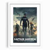 Classic 2010s Movie Poster Art – Vintage Captain America Print