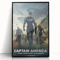 Classic 2010s Movie Poster Art – Vintage Captain America Print
