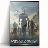 Classic 2010s Movie Poster Art – Vintage Captain America Print