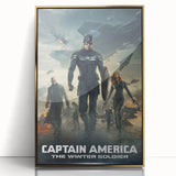 Classic 2010s Movie Poster Art – Vintage Captain America Print