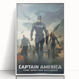 Classic 2010s Movie Poster Art – Vintage Captain America Print