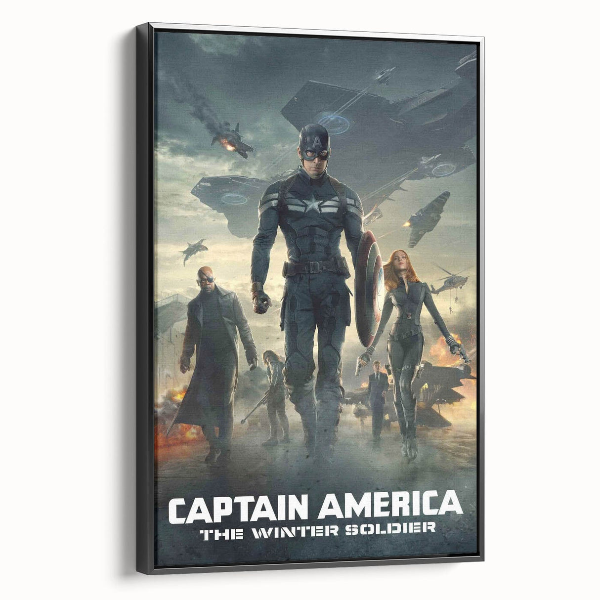 Classic 2010s Movie Poster Art – Vintage Captain America Print