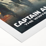 Classic 2010s Movie Poster Art – Vintage Captain America Print