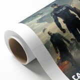 Classic 2010s Movie Poster Art – Vintage Captain America Print