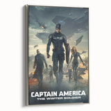 Classic 2010s Movie Poster Art – Vintage Captain America Print