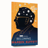 2010s Movie Poster Art – Vintage Becoming Warren Buffett Wall Print