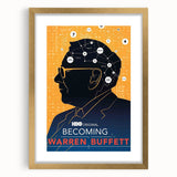2010s Movie Poster Art – Vintage Becoming Warren Buffett Wall Print