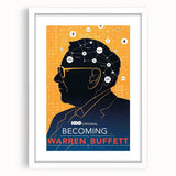 2010s Movie Poster Art – Vintage Becoming Warren Buffett Wall Print