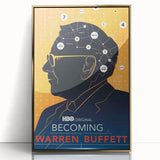 2010s Movie Poster Art – Vintage Becoming Warren Buffett Wall Print