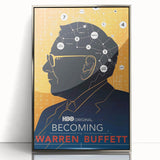 2010s Movie Poster Art – Vintage Becoming Warren Buffett Wall Print