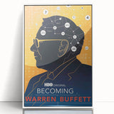 2010s Movie Poster Art – Vintage Becoming Warren Buffett Wall Print